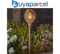 Smart Solar Lumina Rattan Stake Light Pair One Colour
