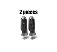(2x Smoke shell) 8mm Mini Motorcycle LED Turn Signal Lights Amber Flashing Light Blinker Turn Signal lamp 12V Moto Indicator Lamp Accessories