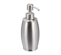 2x soap dispenser 350 ml set, silver, pump/lotion/dish dispenser/soap dispenser