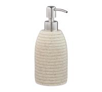2x soap dispenser Hand and pump liquid soap dispenser 300 ml Sand Set