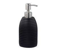 2x soap dispenser with pump, 300 ml, black, set