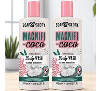 2X Soap & Glory Magnifi Coco Refreshing Body Wash 500ml Nourish Dehydrated Skin