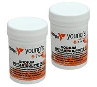 2x Sodium Metabisulphite 100g Youngs - Home brew Beer & Wine Making Chemicals