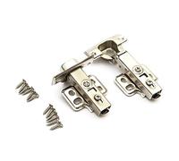 2X Soft Close Hinge Kitchen Cabinet Cupboard Door Full Overlay 35mm with Screws