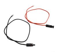 2X Solar Extension Cord 10AWG PV Cable with Terminal Heads for Solar Panel System Connection, -40 to +90°C Rated, Robust Self-Locking Design Outdoor Use(100CM)