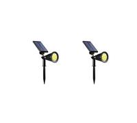 2X Solar Lamp Outdoor Lights Changing Ground Gardening Garden Light Waterproof Landscape Spotlights Garden Decoration,C