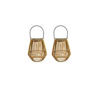 2X Solar Rattan Garden Lights Outdoor Camping Home Courtyard Garden Pavilion Restaurant Led Garden Lights