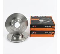 2x Solid Brake Discs Front Right and Left for FIAT BRAVO, BRAVA 1.4/1.6/1.9D