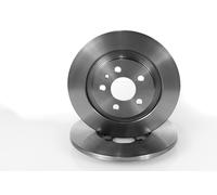 2x Solid Brake Discs Rear for CITROËN C8, FIAT ULYSSE, PEUGEOT 807 02-