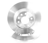 2x Solid Brake Discs Rear Right and Left for Audi A6 2.0-4.2 2004-