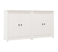 Vidaxl Sideboards 2 Pcs White 70X35X80 Cm Solid Wood Pine