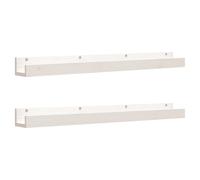 2x Solid Wood Pine Wall Shelves Home Picture Ledge Multi Colours/Sizes vidaXL