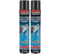 2x Soudal Glass & Mirror Aerosol Foam Cleaner 750ml
