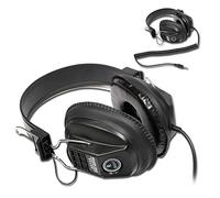 2x Soundlab Black Hi-Fi Stereo DJ Headphones