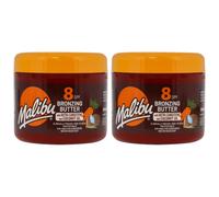 2x SPF 8 Bronzing Butter Tanning Lotion Water Resistant Coconut Oil & Vitamin E