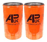 2x Spin on Engine Oil Filter Replacement for JCB 3C 3CX 3D 3DS 2CX 4C Backhoe 140 406 Loader
