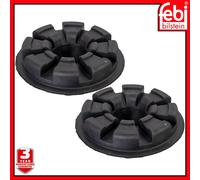 2x Spring Cap / Seats For Renault Clio KR MK3 MK4 Rear 2005 on Mount Febi 172625