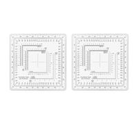 2X Square Coordinate Scale Protractor for Land Navigation, Style UTM/MGRS Coordinate Scale