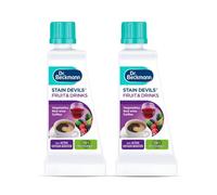 2x Stain Devils Red Wine Tea Coffee Fruit Juice Stain Remover 50ml - Powerful Active Oxygen Booster for Fabric Clothes Carpet Upholstery Cleaning