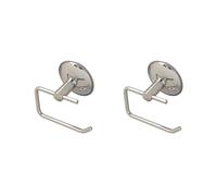 2X Stainless Steel Bathroom Toilet Paper Holder Roll Holder Tissue Bar Holder Wall Mounted By Air Vacuum Suction Cup