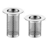 2x Stainless Steel Floor Drain Filter Floor Drain Hair Catcher Kitchen Sink Strainer Bathroom Floor Drain Cover