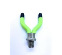 2x stainless steel with soft silicone rod rest,butt grips for bank sticks