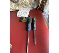 2x Stanley Tools Fatmax Screwdriver Pozidriv Tip Pz75 & X 100Mm STA065335