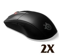 2X SteelSeries Rival 3 Wireless & Bluetooth Gaming Mouse - 400+ Hr Battery Life