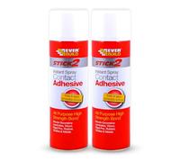 2x Stick2 All-Purpose High Bond Strength Contact Spray Adhesive 500ml - Strong Bond for Wood, Metal, Plastic, Leather & More
