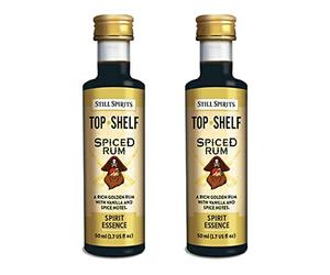 2X Still Spirits Top Shelf Spiced Rum 50ml Essence Flavours 2.25L