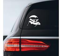 (2x) Stormtrooper Star Wars Parody Car Auto Vinyl Car Sticker Decal (White 6" CD-0252)