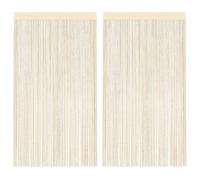 2x String Curtains Room Divider Background 100/140x250 cm Multi Colours vidaXL