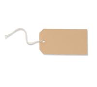 2X Strung Tag 120x60mm Buff - (Pack 1000)