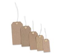 2X Strung Tag 82x41mm Buff [Pack of 1000]