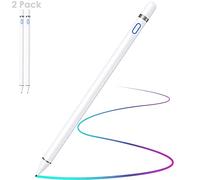 2x Stylus Pen for iPad with Palm Rejection, TECHGEAR Active Pencil Compatible with (2018-2025) iPad Pro 11/12.9/13 inch, iPad A16 11th/10th/9th/8th/7th/6th, Air 11/13/5th/4th/3rd, Mini 7th/6th/5th Gen