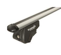 2X Summit Premium Roof Rack Cross Bars Aluminium Railing Lockable 1.35M 75Kg