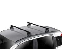 2X Summit Premium Roof Rack Cross Bars Steel Fixed Point Multi-Fit Lockable