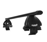 2X Summit Premium Roof Rack Cross Bars Steel Standard Multi-Fit Lockable 1.15M