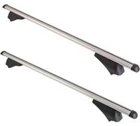 2X Summit Value Roof Rack Cross Bars Alumunuim Integrated Railing Lockable 1.2M