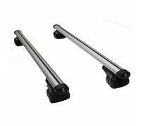 2X Summit Value Roof Rack Cross Bars Carrier Alumunuim Railing Lockable 1.35M