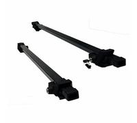 2X Summit Value Roof Rack Cross Bars Carrier Steel Railing Lockable 1.35M