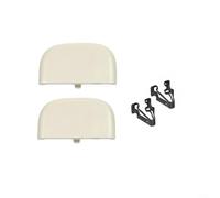 2x Sun Visor Cap Clip Set DS7Z 54672A40 AF DS7Z4273AA Fits For Ford For Fusion 2014, 2015, 2016 OEM Part Numbers (Beige)