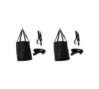 2X Swimming Strength Training Resistance Belt Swim Training Exerciser Belt with Drag Parachute for Adults Children Black