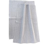 2x Tea Towel Kracht Pits Kitchen Cloths Ply Lens Classic Check Grey