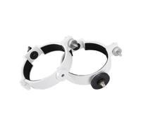 2x Telescope Tube Mounting Rings Sturdy White Easy to Install Metal for 80DX