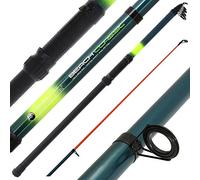 DNA Leisure 2x Telescopic Beachcaster - 12ft (3.6m) Fibreglass Sea Fishing Travel Rod 2-5oz