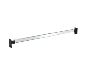 2x Telescopic Wardrobe Rails Silver 58-100 cm Hanging Rail vidaXL