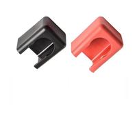 2X Terminal Block Covers for Battery Connectors, Energy Storage Terminal Protection, IP67 Dust Covers, 120A-500A Current Rating, Flame Retardant PA66 Shell, Black + Red