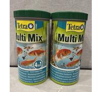 2x Tetra Pond Fish Food 1L x2 MultiMix Blend 4 in One Koi Goldfish Bottom Feeder