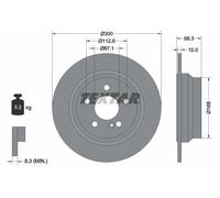 2X Textar 92115405 Coated Rear Brake Discs 300mm Solid Fits Mercedes Cls E-class